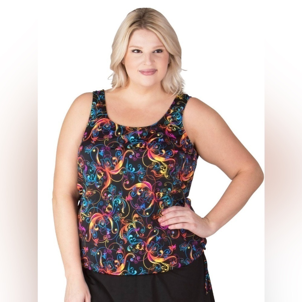 T.H.E Blouson Day Dreaming Tangerine swim top - Picture 11 of 11